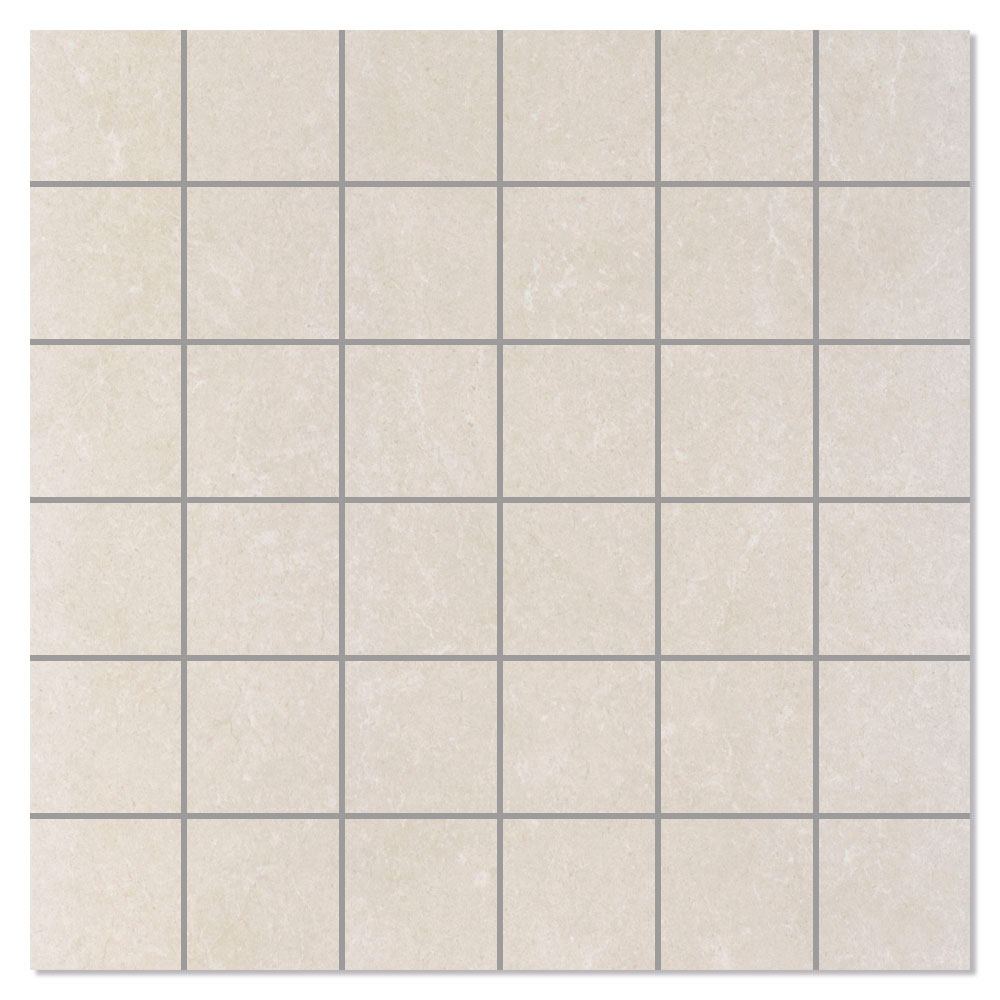 Marmor Mosaikkflis Larva Beige Matt 30x30 (5x5) cm